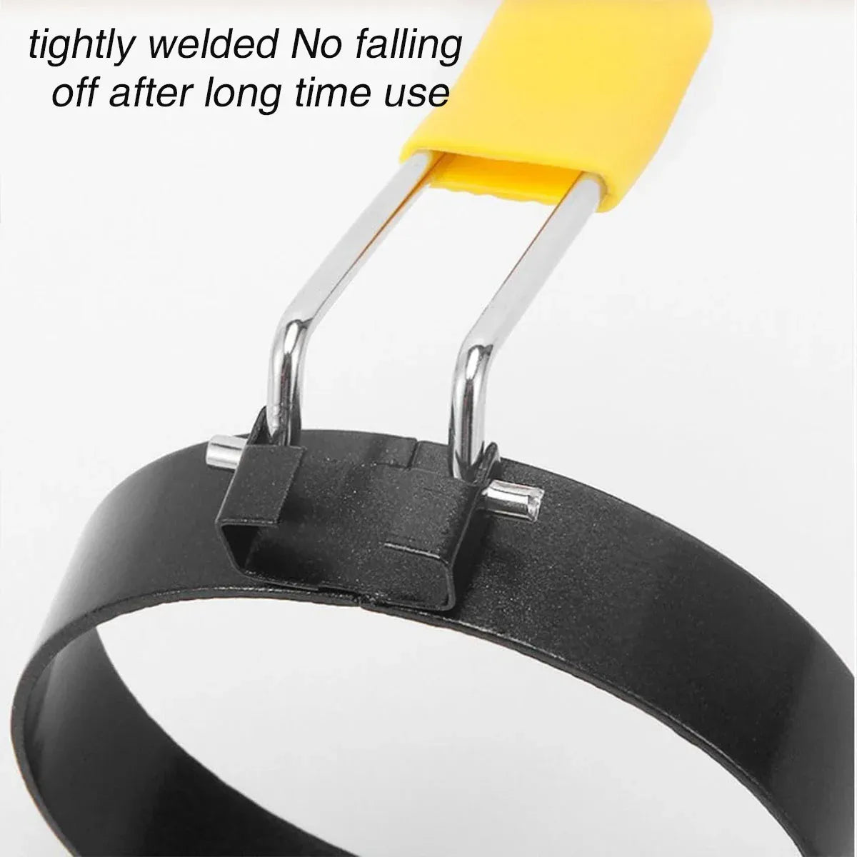 4 Pcs Omelette Rings Nonstick 430 Stainless Steel with Silicone Sleeve