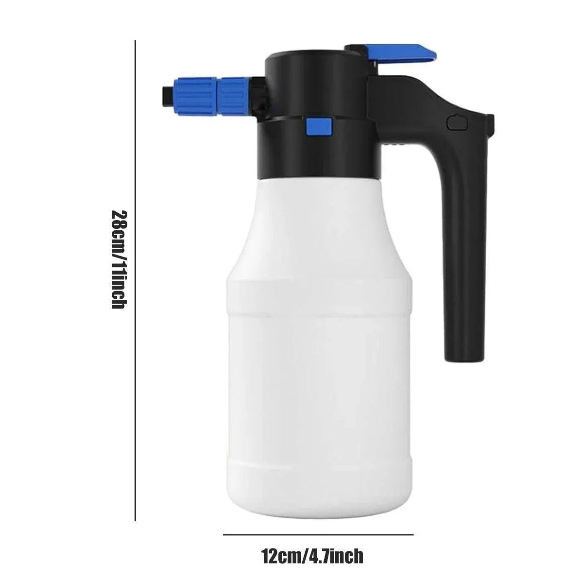 Cordless Electric Foam Sprayer 1.5L USB Rechargeable for Car and Garden, 1 Piece