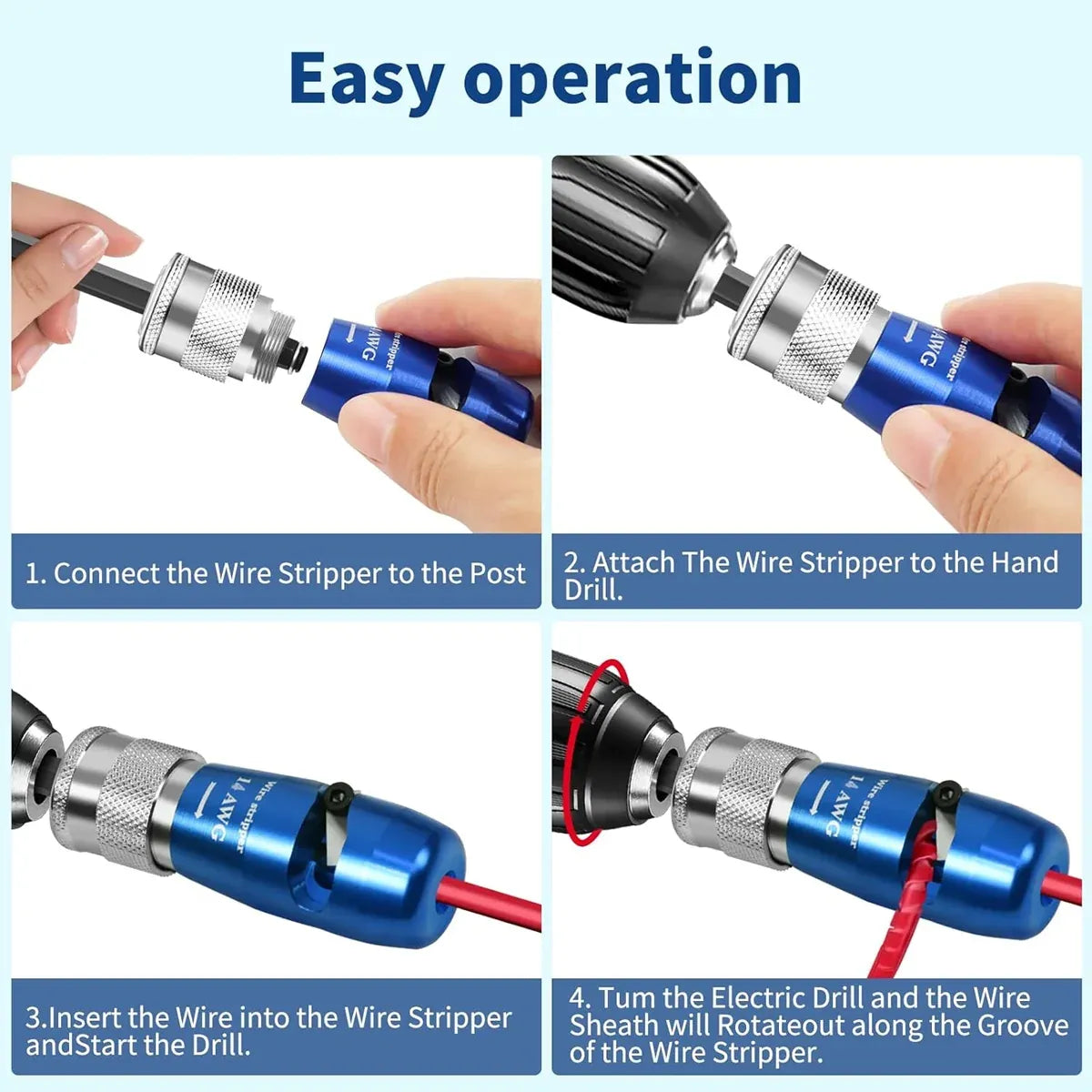 Wire Stripper Set Precision Zinc Alloy for Electrical Repair Kit