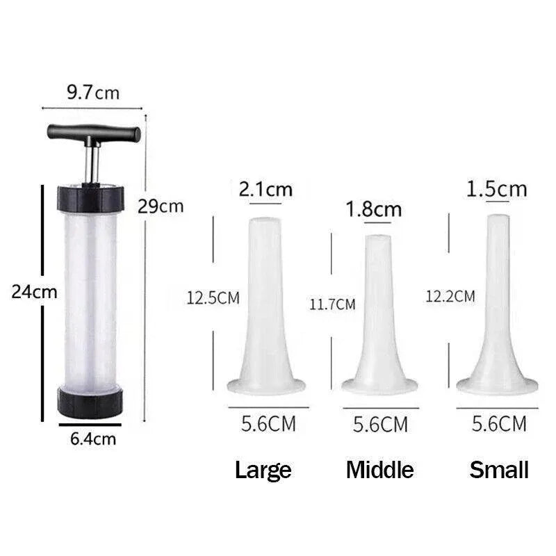 Sausage Machine Meat Filler Stuffer Salami Maker Funnel Hand Operated