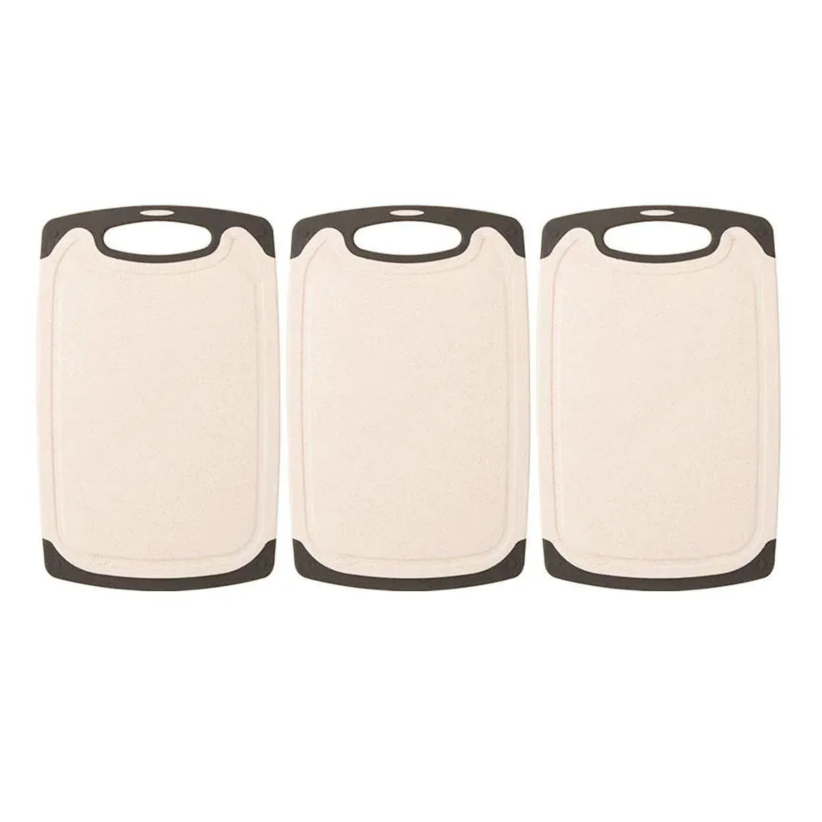 3PCS Wheat Straw Cutting Board Kitchen Chopping Board for Vegetables Meat Fruit