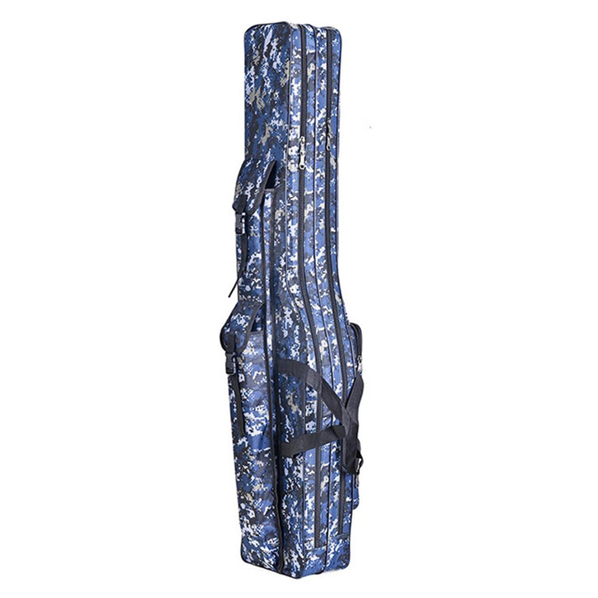 130cm Big Belly Fishing Tackle Bag Rod Storage Carry Case Outdoor Fishing Bag - Snake skin camouflage