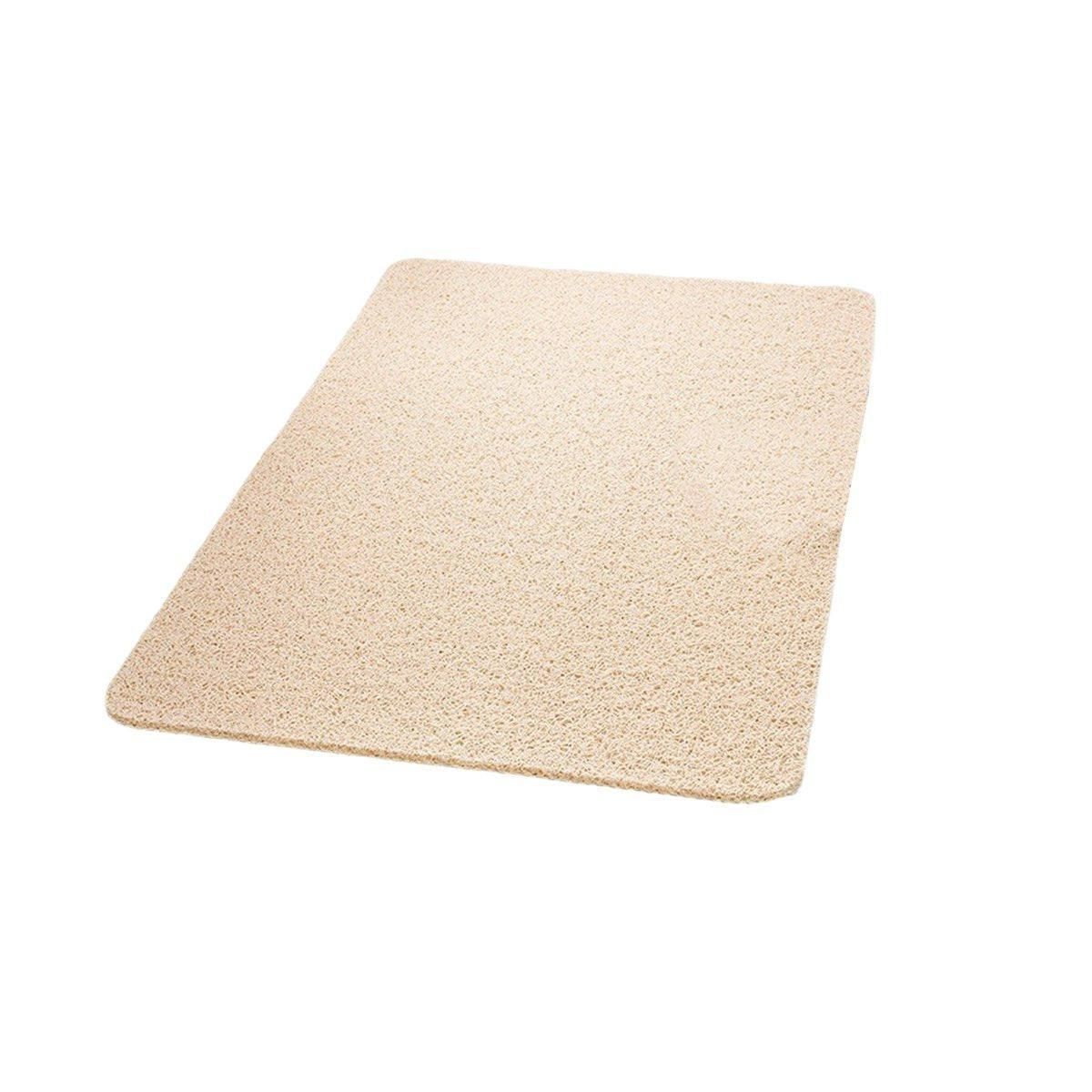 Waterproof Non-Slip Bathroom Shower Mat Anti-Slip Rug Toilet Floor Mat Washable - Cream-43*120cm