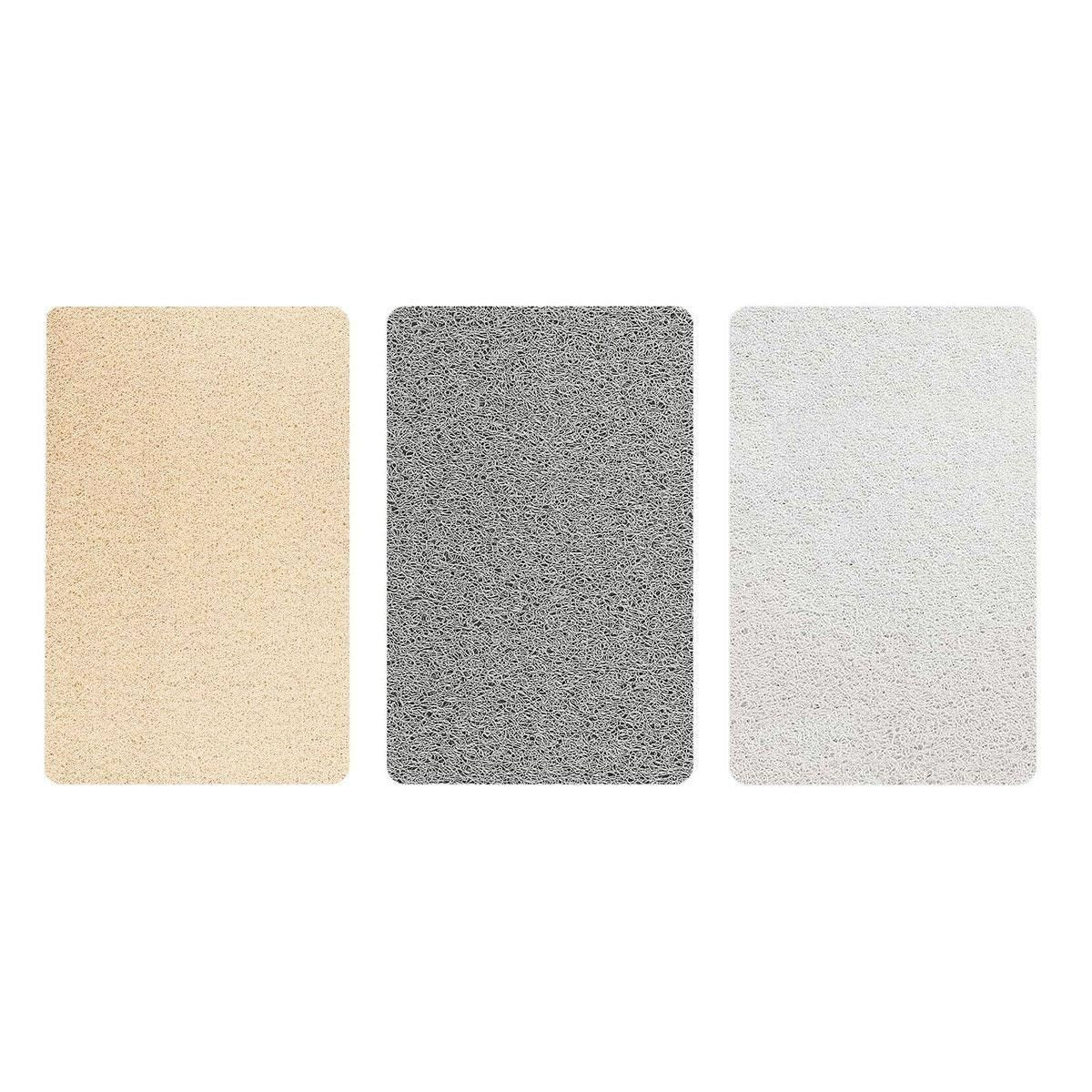 Waterproof Non-Slip Bathroom Shower Mat Anti-Slip Rug Toilet Floor Mat Washable - Cream-43*120cm