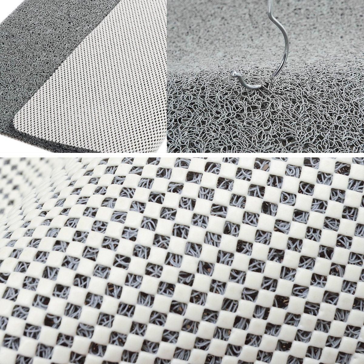 Waterproof Non-Slip Bathroom Shower Mat Anti-Slip Rug Toilet Floor Mat Washable - Cream-43*120cm