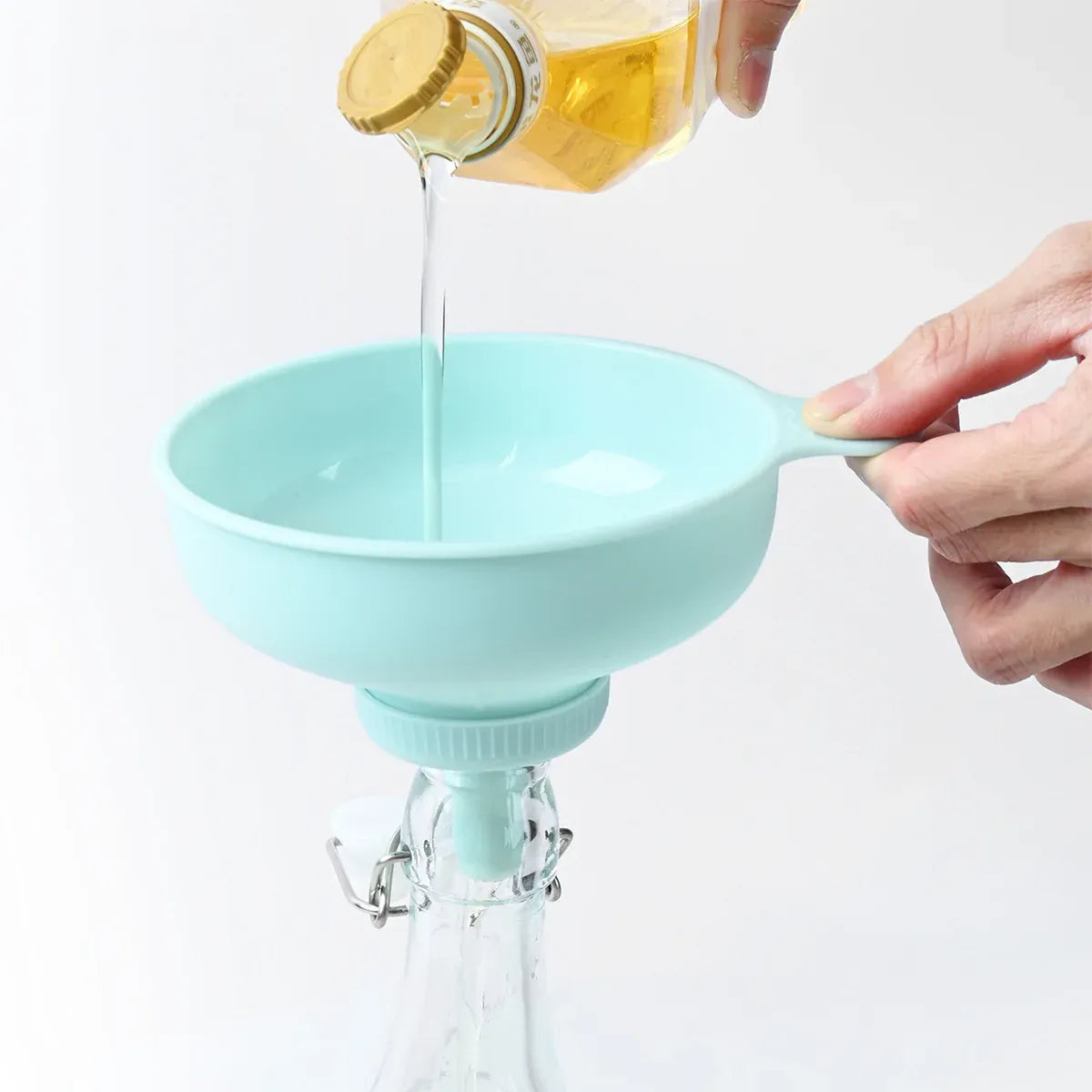 3 in 1 Multi Function Plastic Funnel Set Food Grade for Cooking Baking Liquid