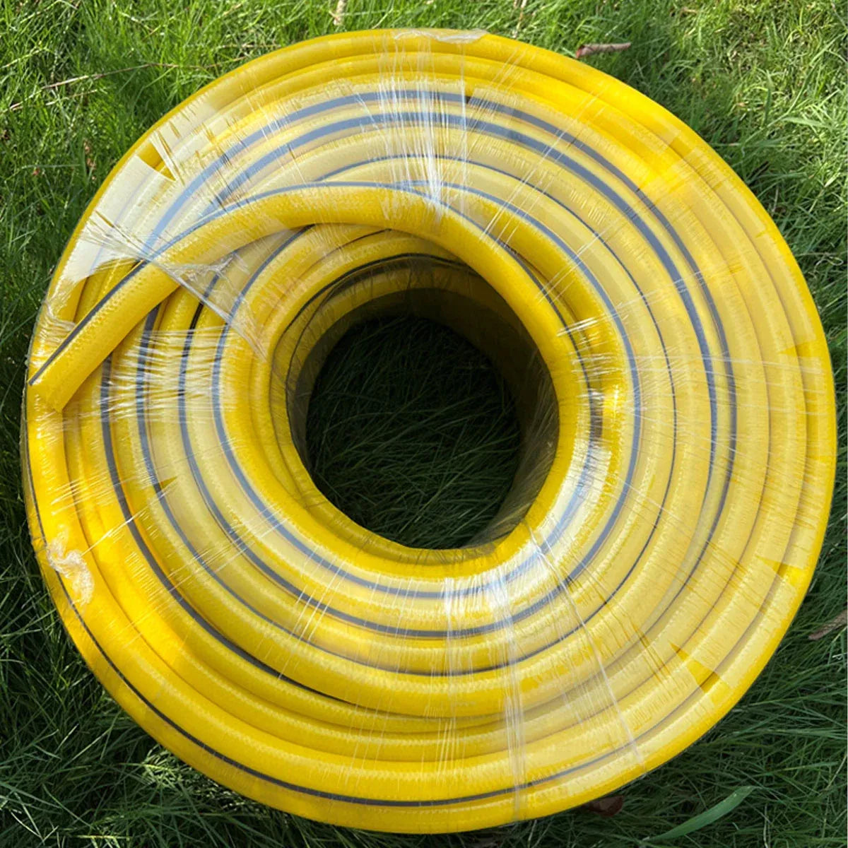 Heavy Duty Garden Hose Pipe Reel Reinforced Anti-kink Outdoor Hosepipe Yellow - 20m