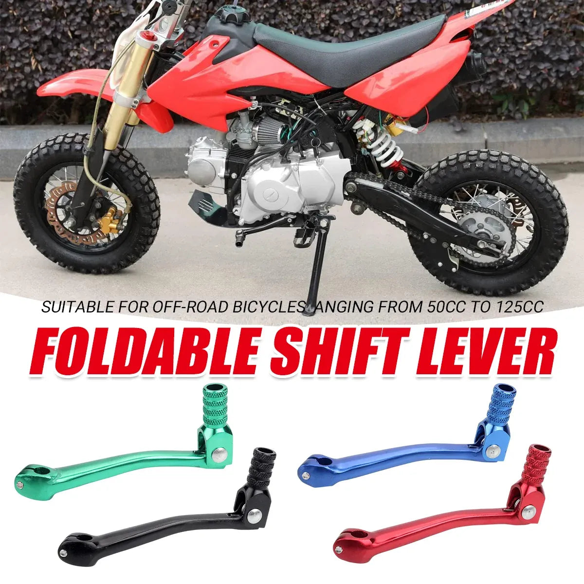 Foldable Gear Shift Lever Replacement for 50-250cc Pit Dirt Bike Off Road Motorcycle - Blue