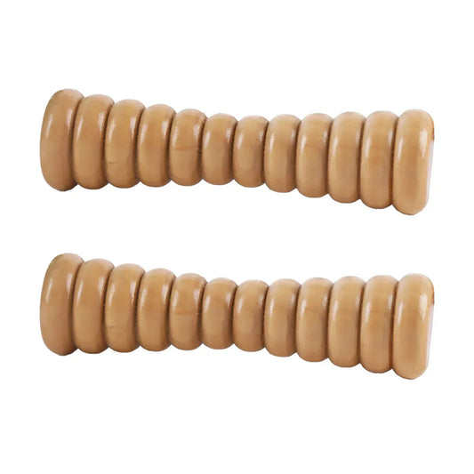 Wooden Foot Massage Roller Stick Manual Massager Tool for Feet Legs Arms - 18.5x4x4cm-2pcs