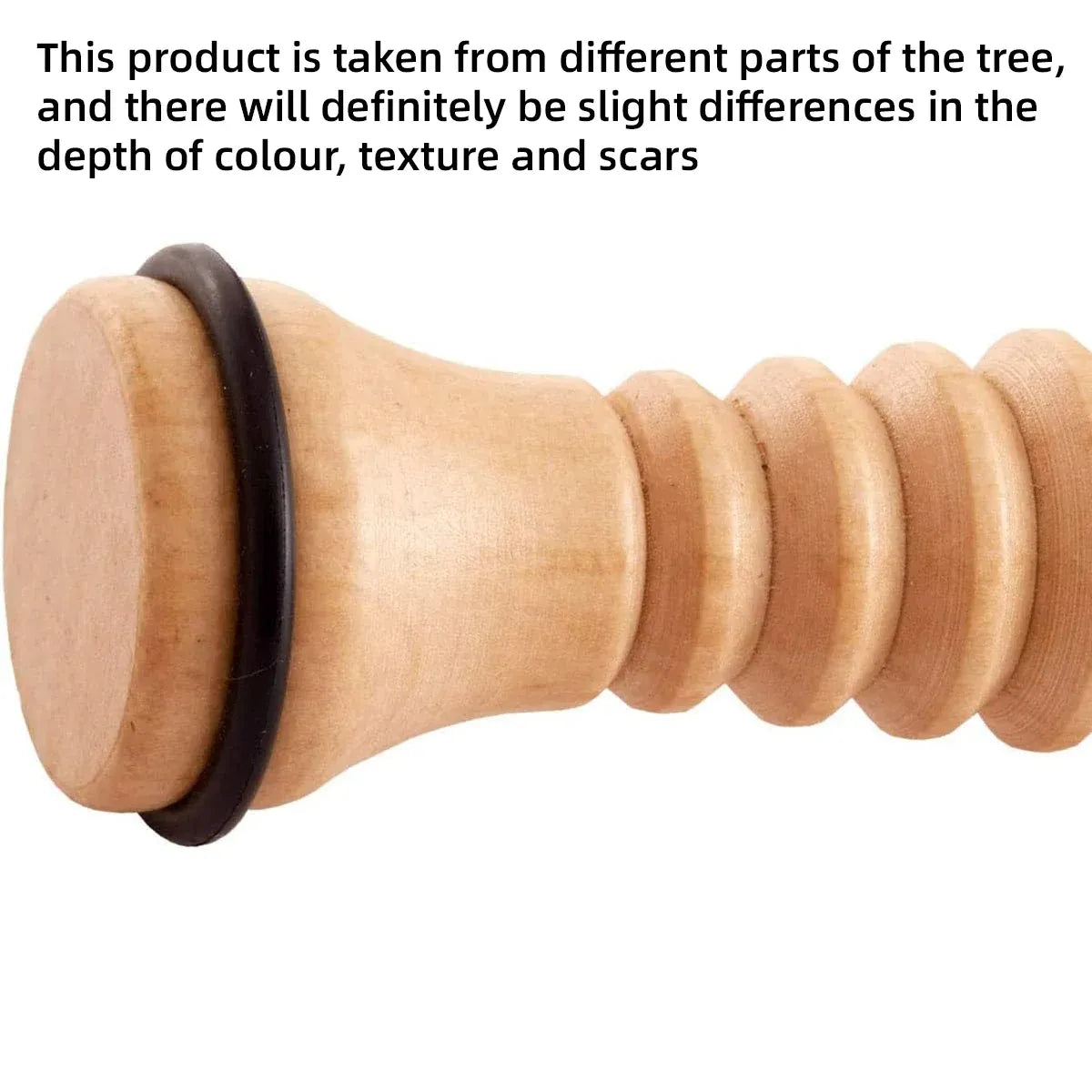 Wooden Foot Massage Roller Stick Manual Massager Tool for Feet Legs Arms - 18.5x4x4cm-2pcs