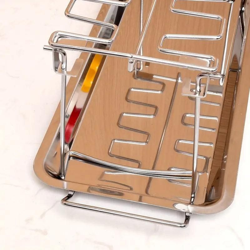 Foldable Stainless Steel Barbecue Grill Rack for Chicken Legs Outdoor Cooking