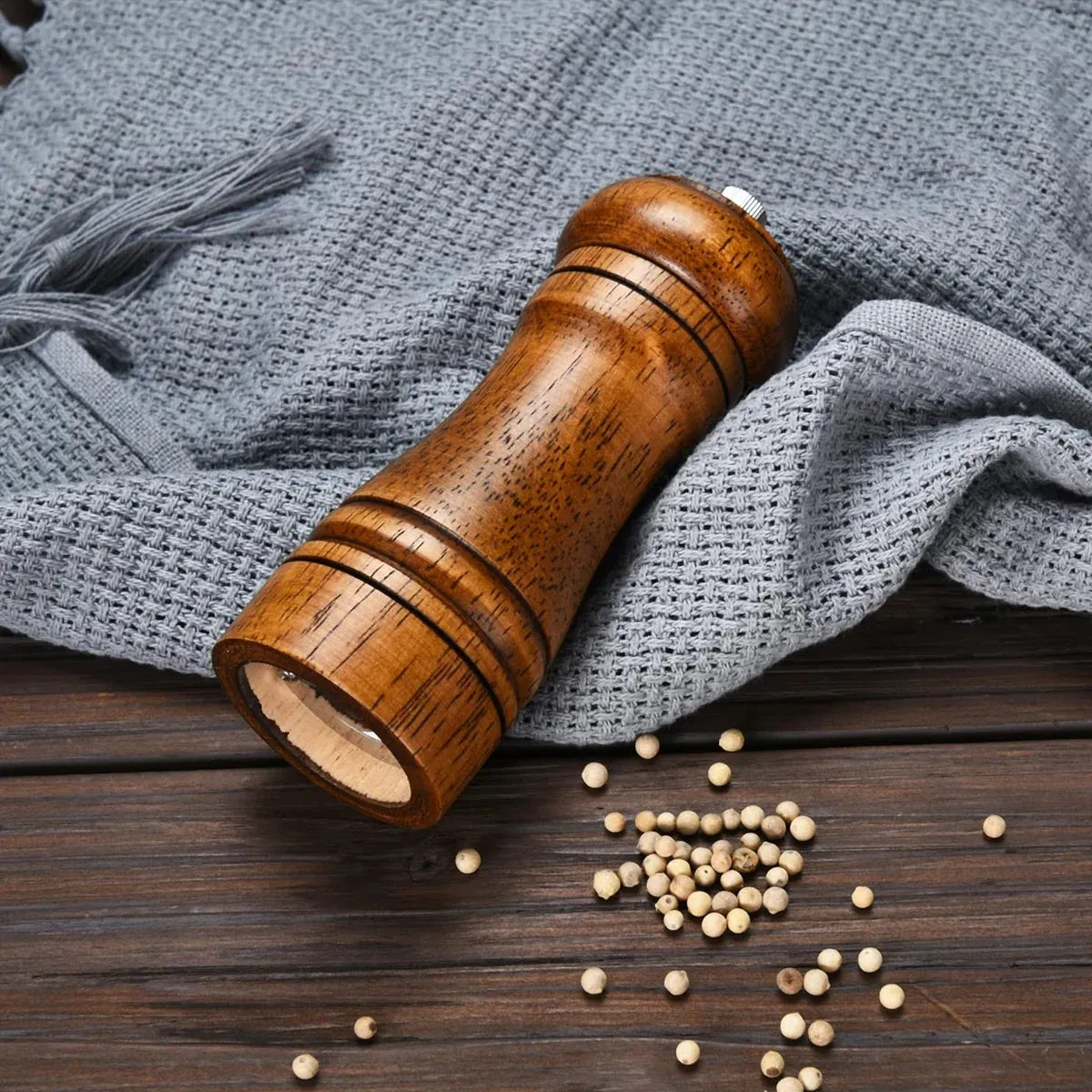 Wooden Pepper Grinder Pepper Mill Set Manual Home Salt Pepper Powder Bottle ﻿ - 5inch