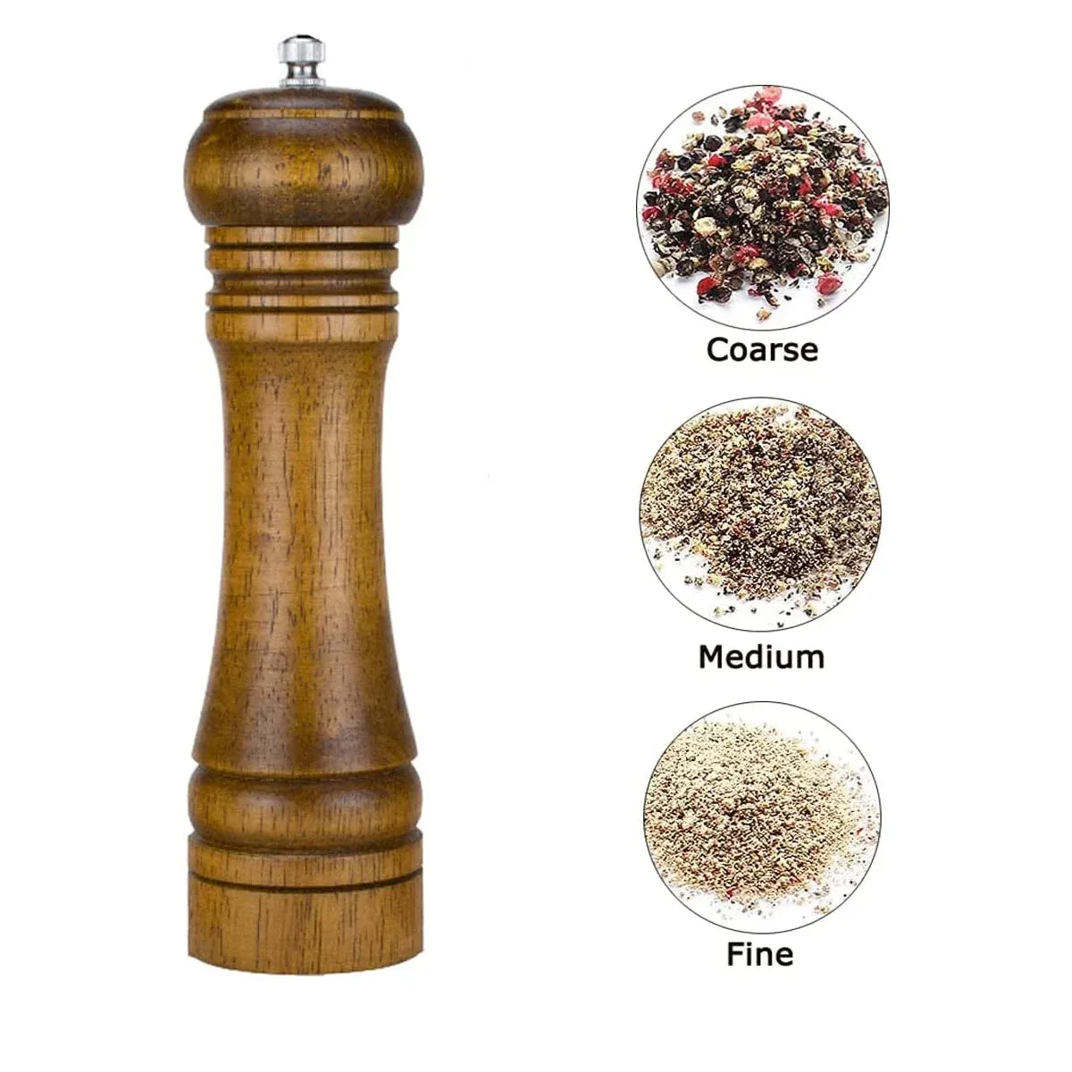 Wooden Pepper Grinder Pepper Mill Set Manual Home Salt Pepper Powder Bottle ﻿ - 5inch