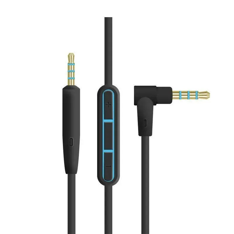 2.5mm to 3.5mm Audio Cable with Mic Volume Control for Bose QC25 QC35 Android