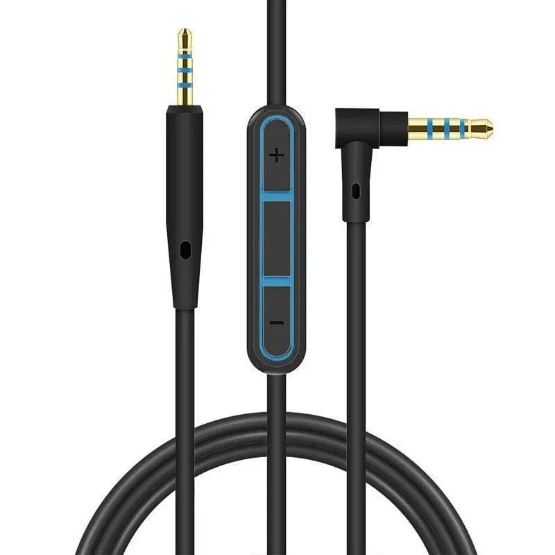 2.5mm to 3.5mm Audio Cable with Mic Volume Control for Bose QC25 QC35 Android