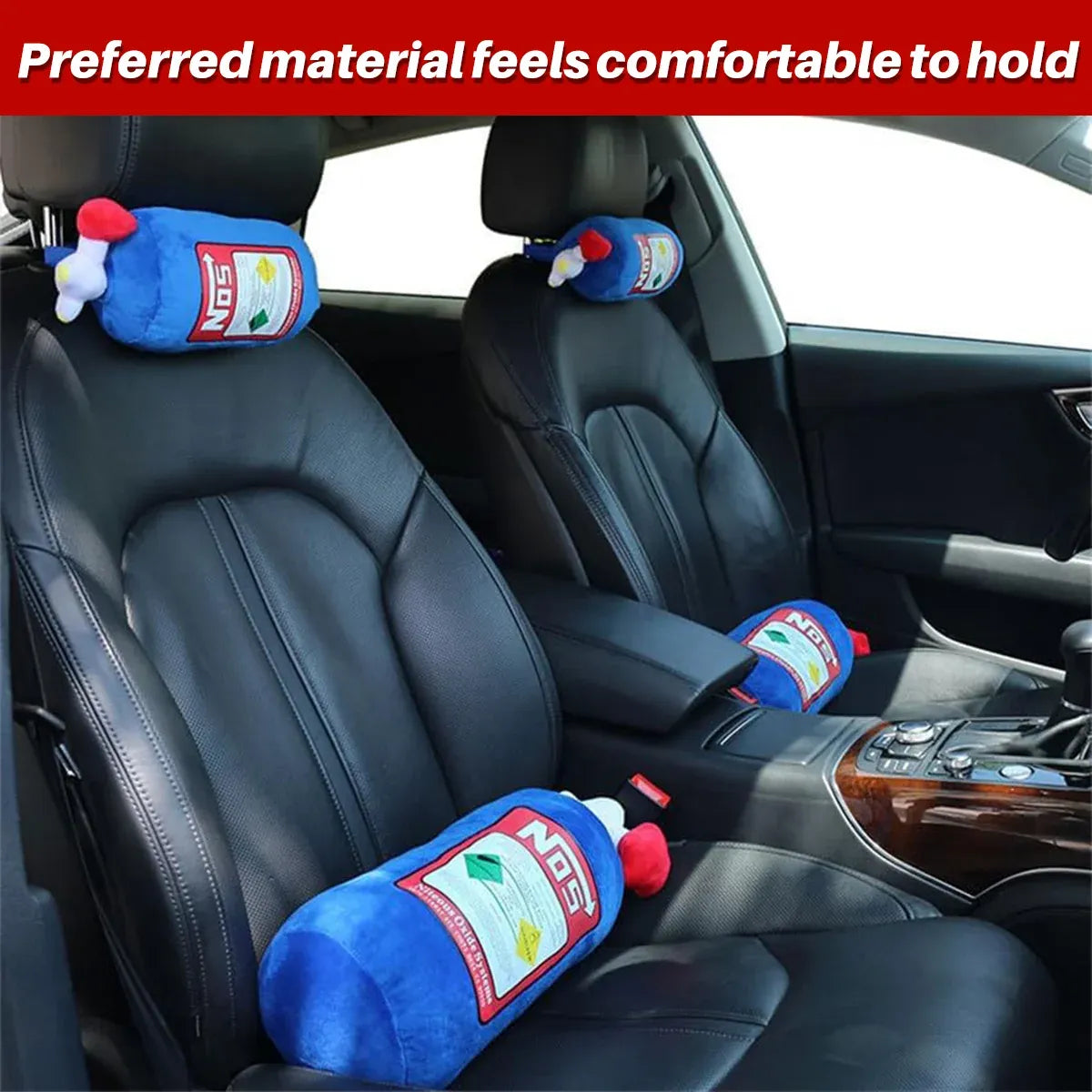 Car Neck Pillow Headrest Cushion Lumbar Support Throw Pillow For Seat Driving - Headrest