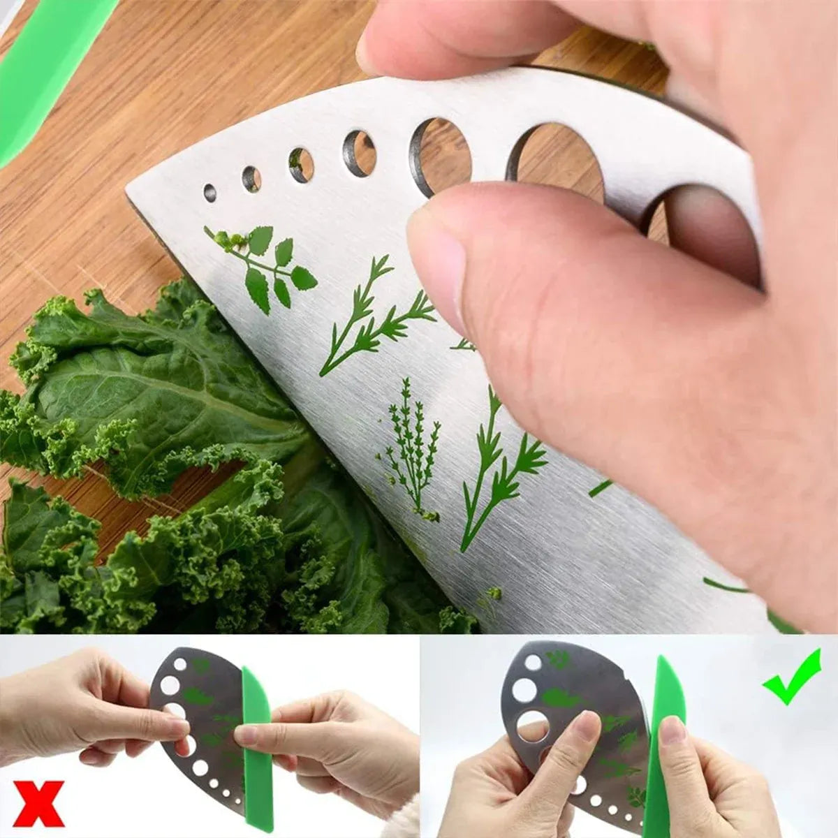 Multi-Function Stainless Steel Herb Stripper for Home Kitchen Easy Cleaning