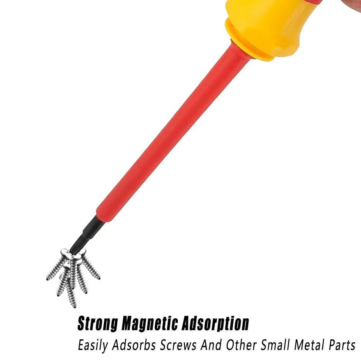 10-Piece Interchangeable Screwdriver Set with Storage Roll