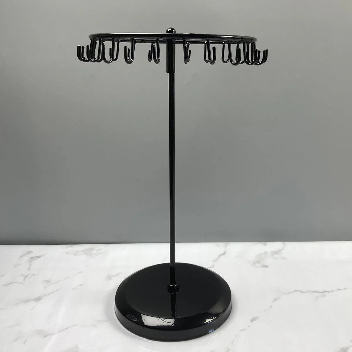 Iron Jewellery Rack Rotating Necklace Display Stand Jewellery Organiser Storage - Bronze