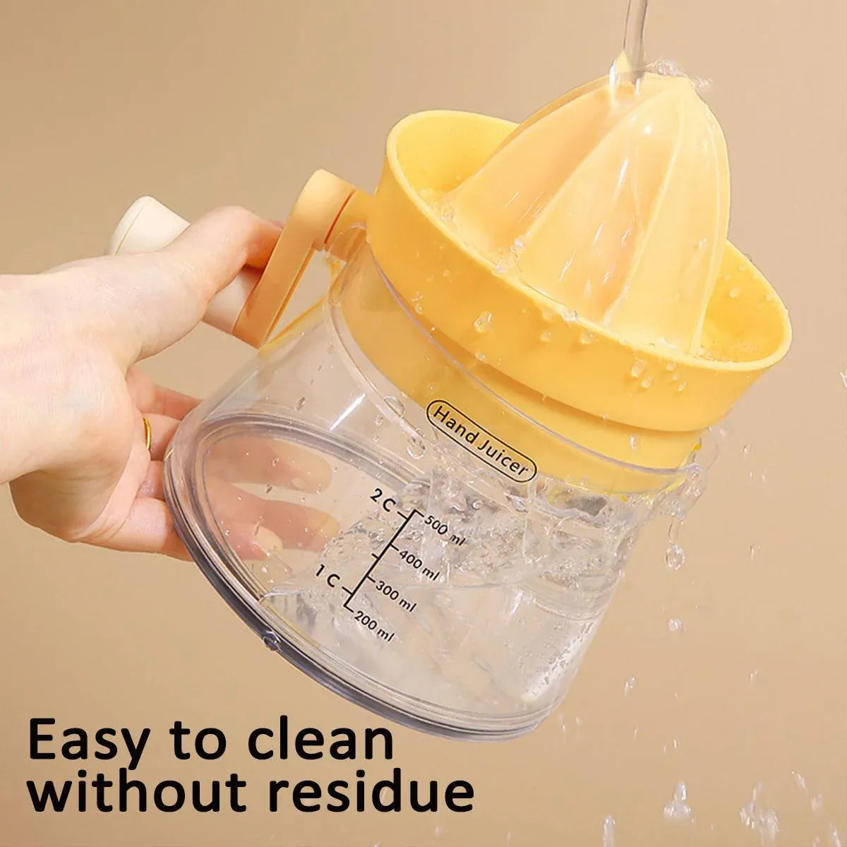 Manual Juice Extractor for Orange Lemon Home Citrus Juicer Hand Compressor - White