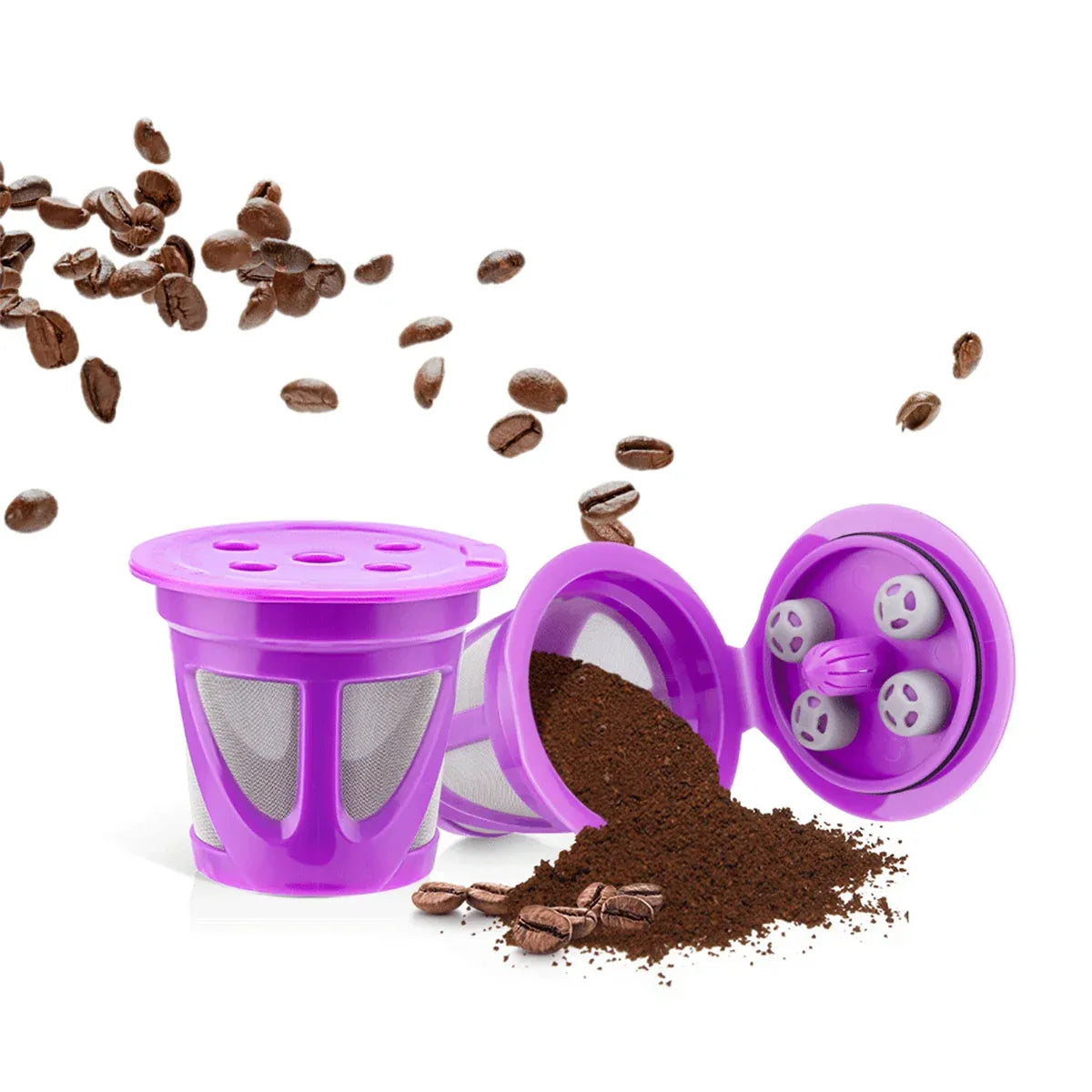 Coffee Capsule K-cup Basic Model Recyclable Reusable Coffee Pods For Home Office - Black