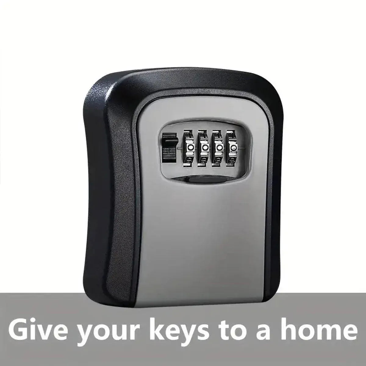Combination Key Box with Combination Lock for Home Office Security Storage - Grey