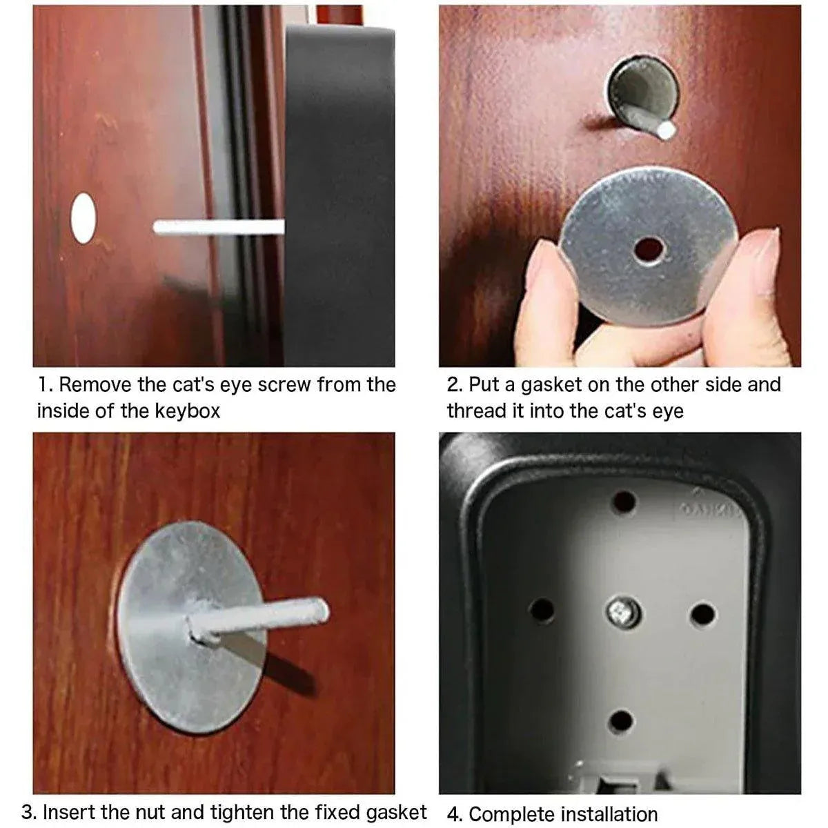 Combination Key Box with Combination Lock for Home Office Security Storage - Grey