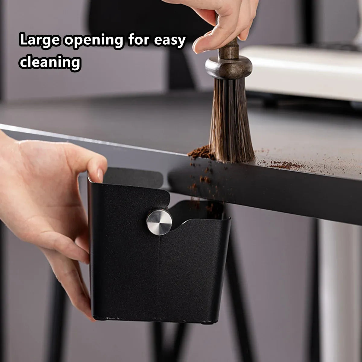 Square Coffee Grounds Knock Box Durable for Home Coffee Shop Use