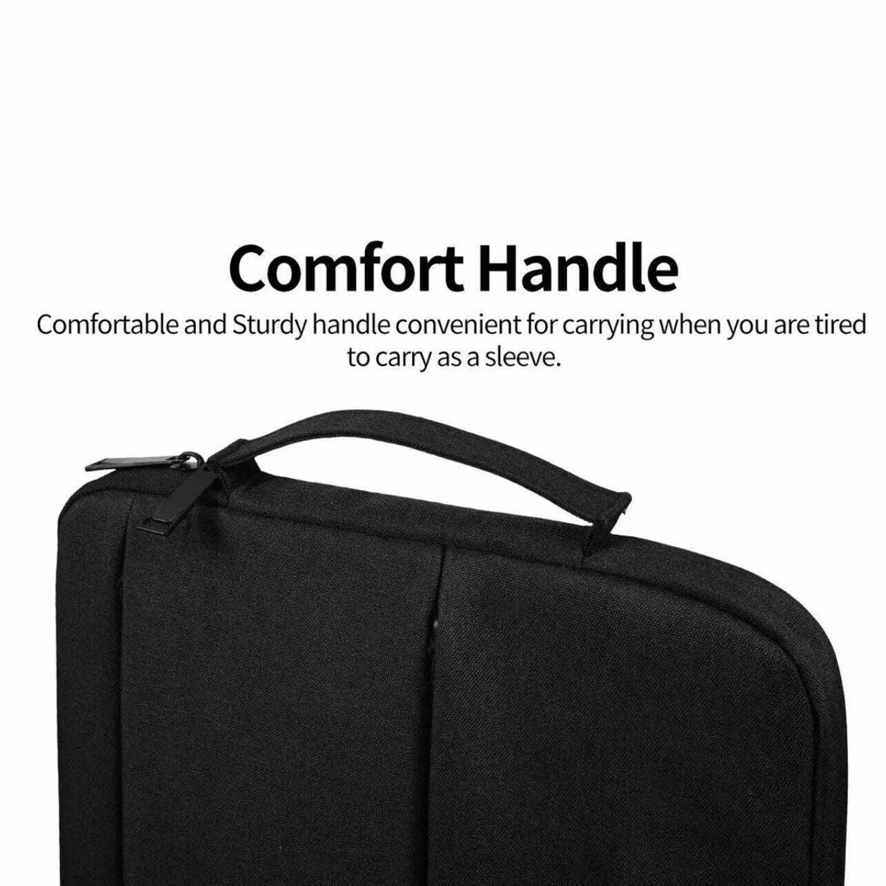 Laptop Sleeve Travel Bag Carry Case For Macbook Air Pro 15.6inch - Rose Red