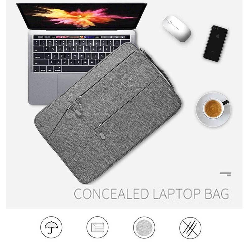 Laptop Sleeve Travel Bag Carry Case For Macbook Air Pro 15.6inch - Navy