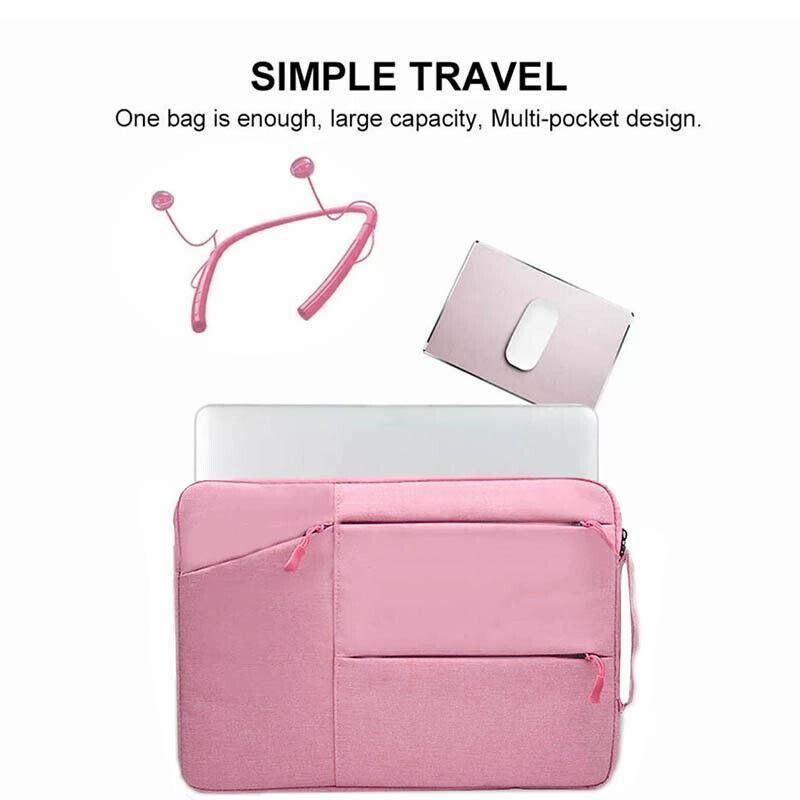 Laptop Sleeve Travel Bag Carry Case For Macbook Air Pro 15.6inch - Dark Grey