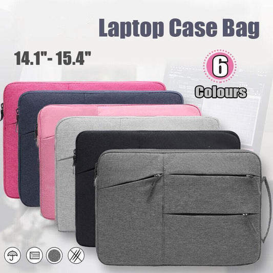 Laptop Sleeve Travel Bag Carry Case For MacBook Air Pro 14.1”-15.4” - Pink
