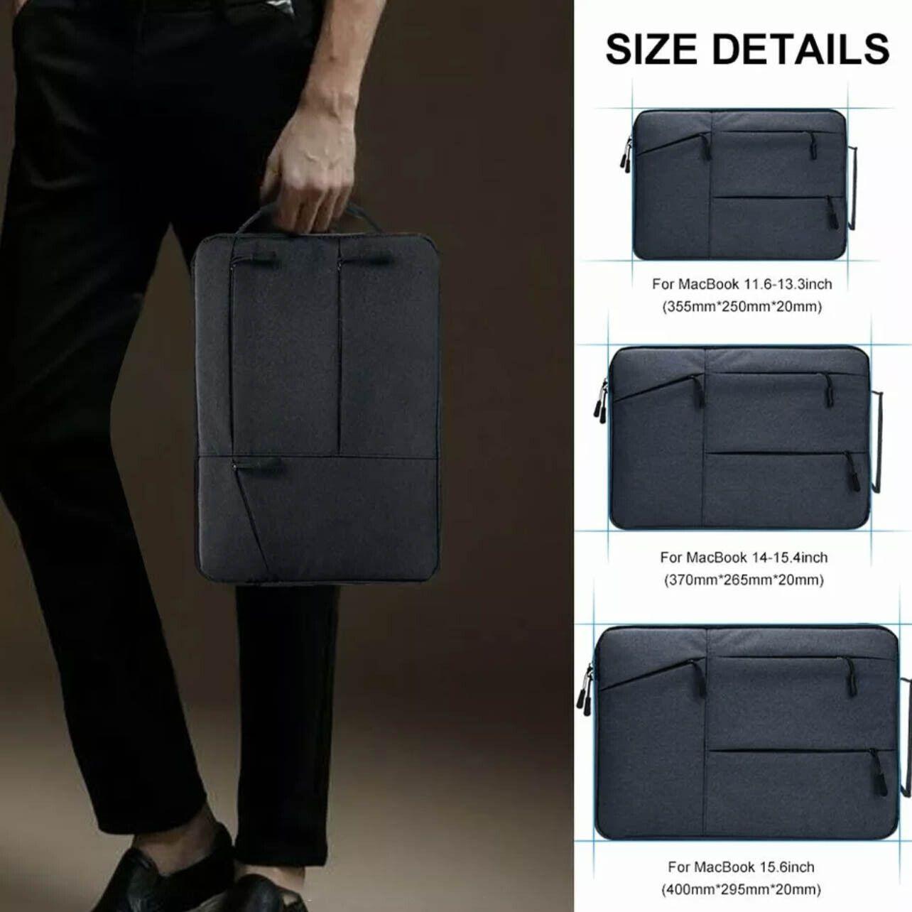 Laptop Sleeve Travel Bag Carry Case For MacBook Air Pro For 12.9”-13.3” - Light Grey