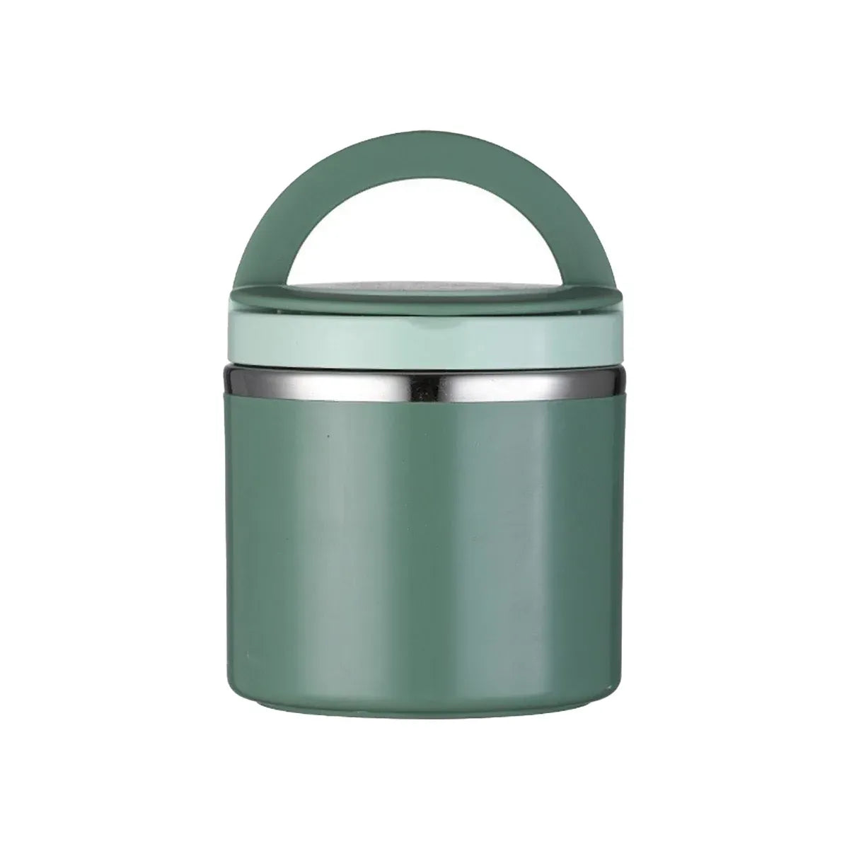 1L Large Capacity Stainless Steel Insulated Lunch Box Food Container Durable - Green