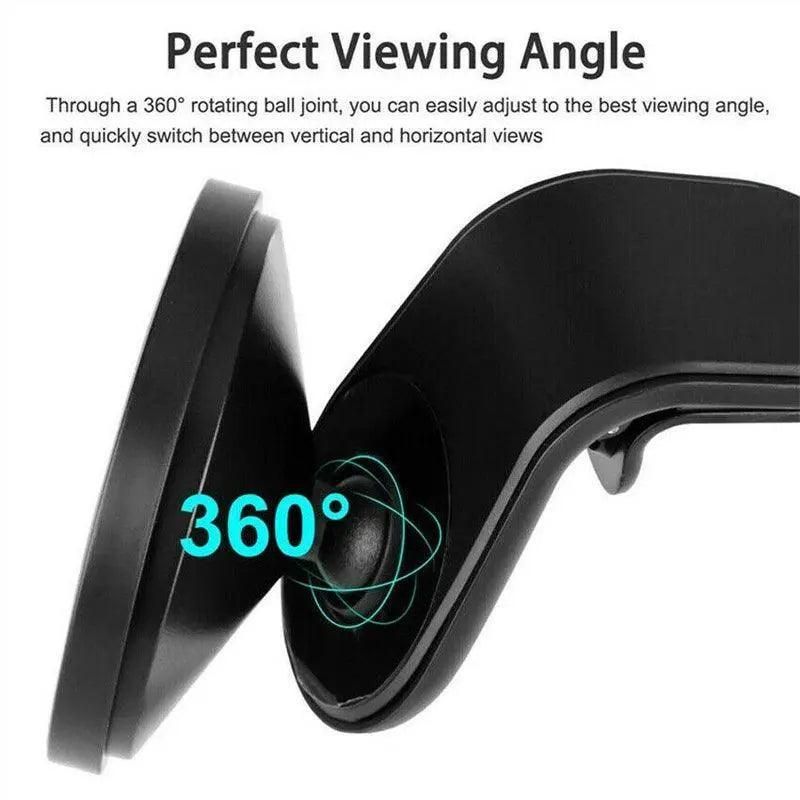 Wireless 15W Magnetic Car Mount Holder Charger For Iphone 13 12 Pro Max Magsafe - Black