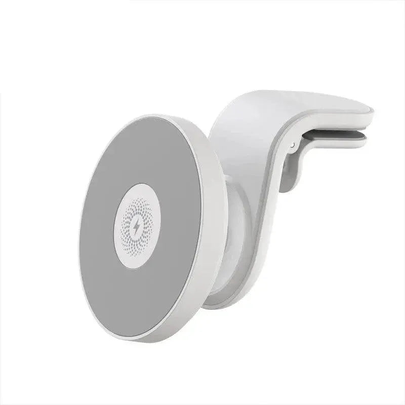 Wireless 15W Magnetic Car Mount Holder Charger For Iphone 13 12 Pro Max Magsafe - White