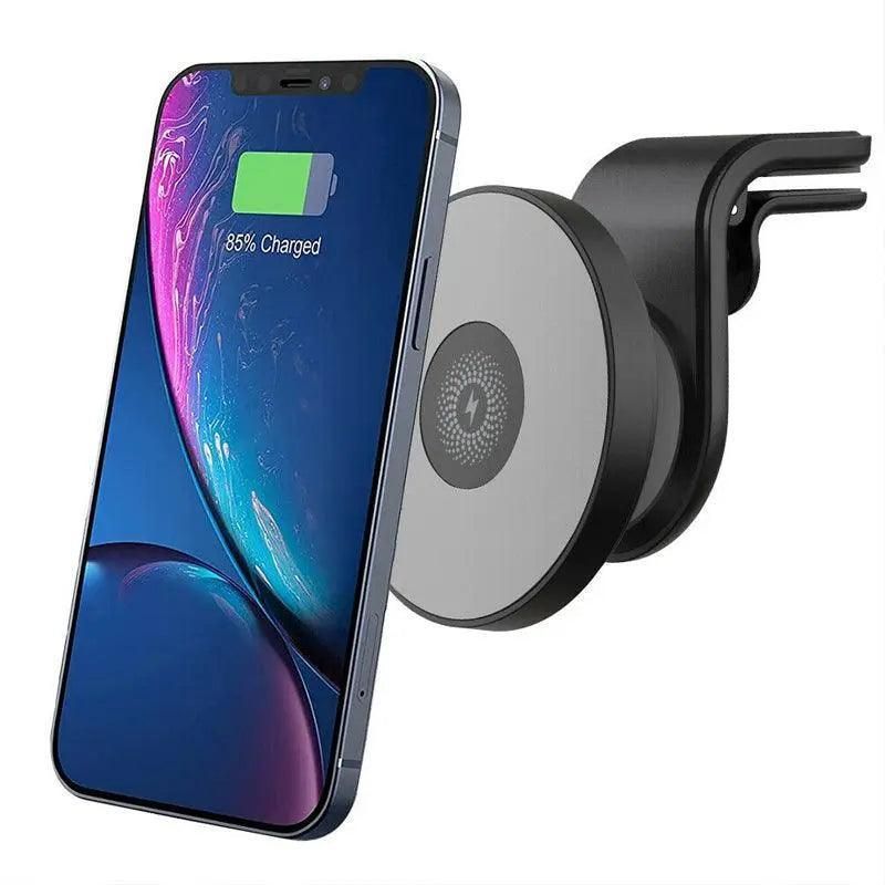 Wireless 15W Magnetic Car Mount Holder Charger For Iphone 13 12 Pro Max Magsafe - White