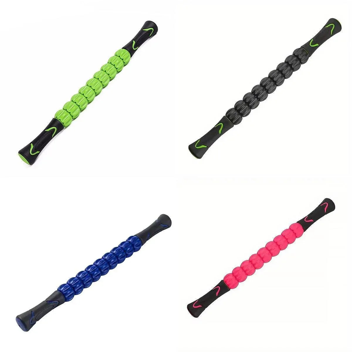Muscle Massage Sticks Fitness Sport Fascia Rods High Strength Relaxation Roller - Black