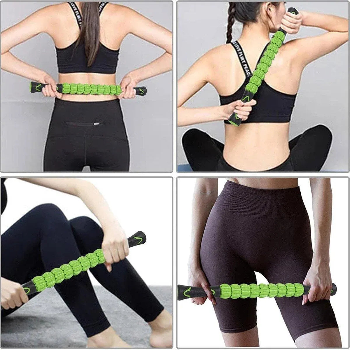 Muscle Massage Sticks Fitness Sport Fascia Rods High Strength Relaxation Roller - Pink