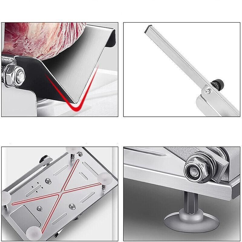 anual Frozen Meat Slicer Stainless Steel Cutter for Beef Mutton Vegetables