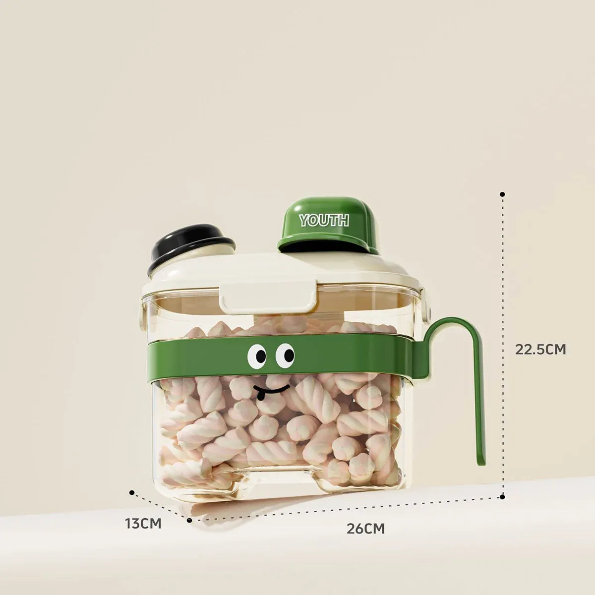 3PCS Airtight Grain Storage Container Set with Handle for Pantry