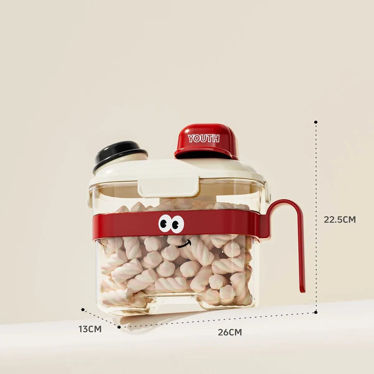 3PCS Airtight Grain Storage Container Set with Handle for Pantry