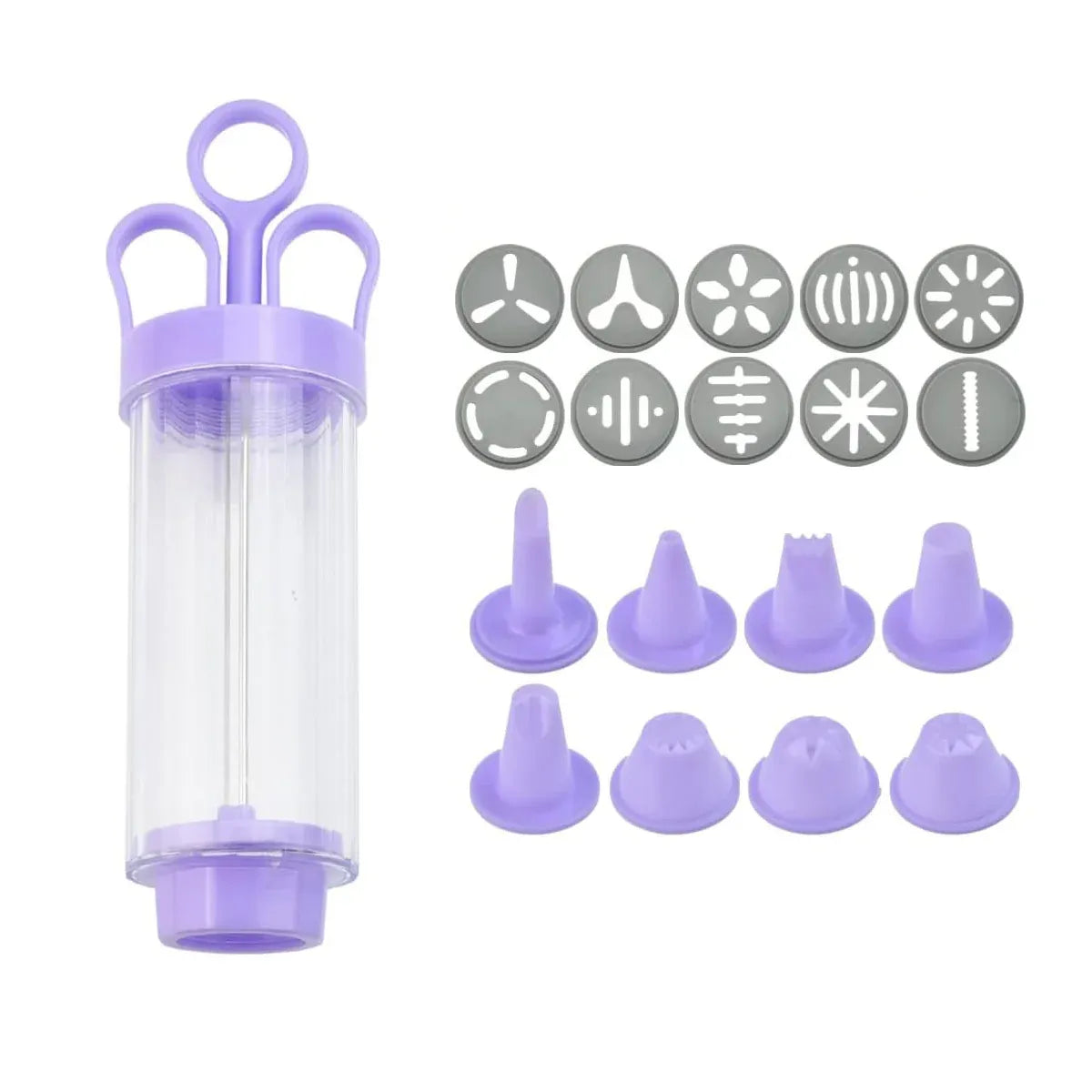 Cookie Gun With Molds Icing Piping Tool Baking Decorating Set For Cake Cupcake