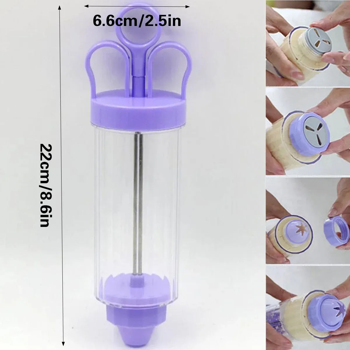 Cookie Gun With Molds Icing Piping Tool Baking Decorating Set For Cake Cupcake