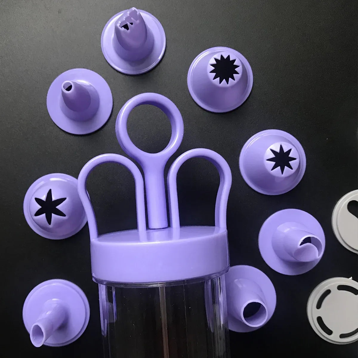 Cookie Gun With Molds Icing Piping Tool Baking Decorating Set For Cake Cupcake