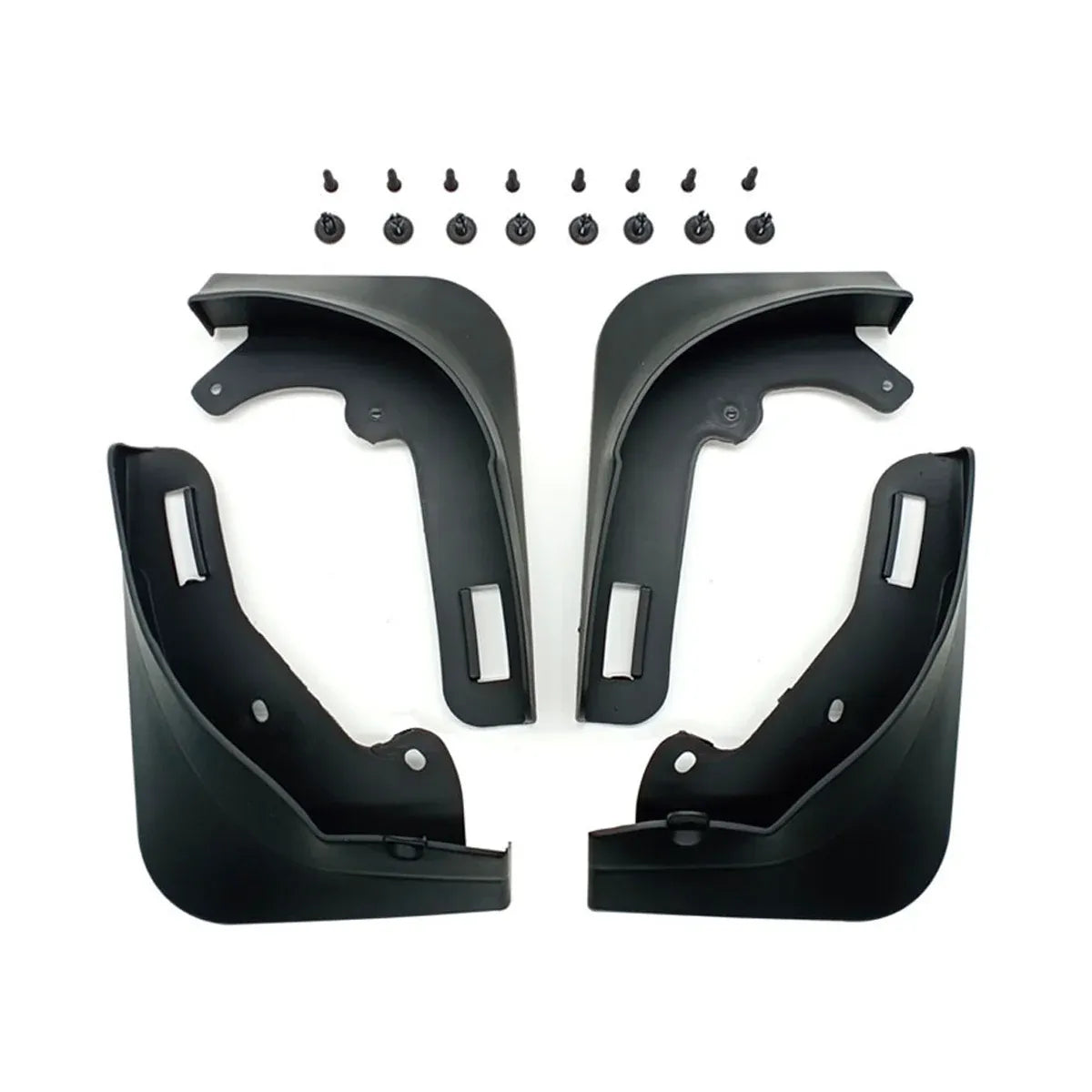 4PCS Universal Soft Rubber Fender Flares Wheel Arch Guard No Drill Car Accessories