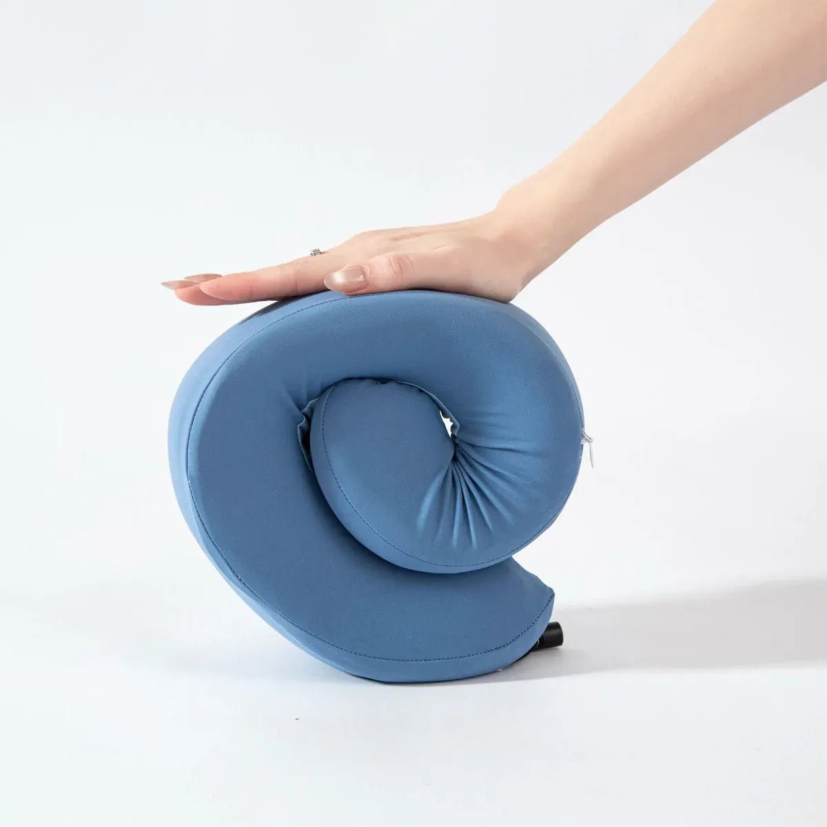 Travel Neck Pillow Memory Foam U Shape Grey Cushion for Airplane Train Support - Grey