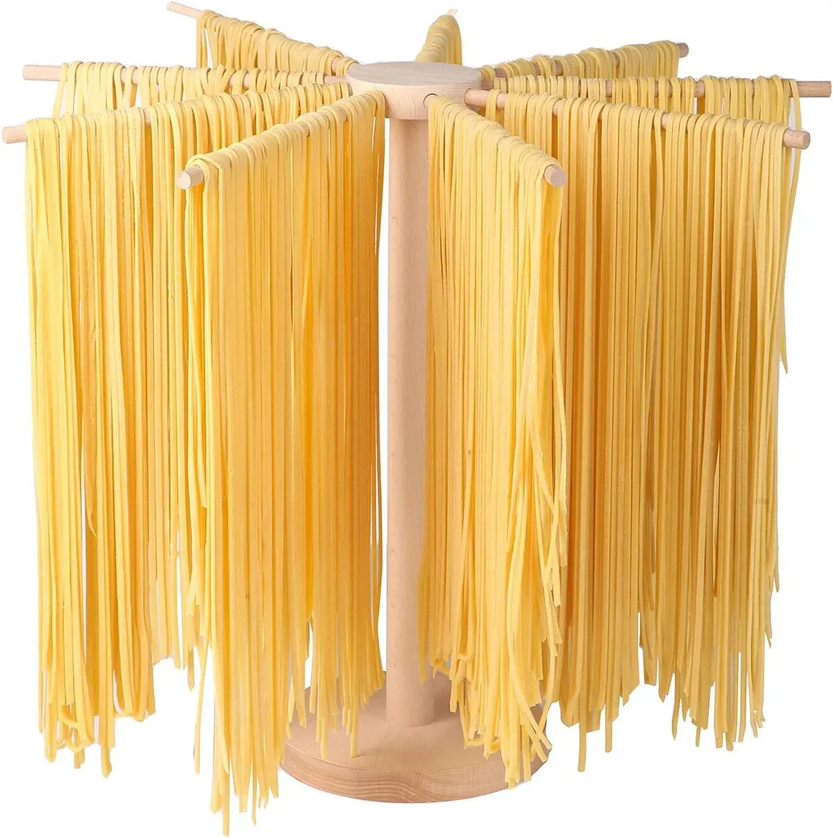 Wooden Noodle Drying Rack Kitchen Pasta Hanger Natural Wood Colour Stable