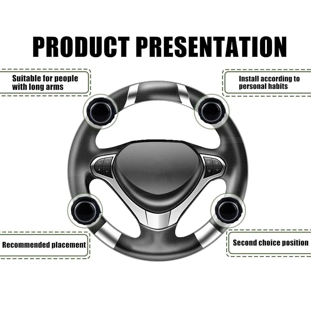 Car Steering Wheel Opening Aid Grip Tool Easy Access Helper Device for Vehicle