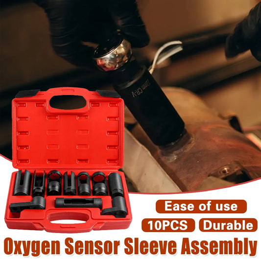10pcs Car Truck Oxygen Sensor Removal Tool Wrench Repair Kit Auto Tools Set